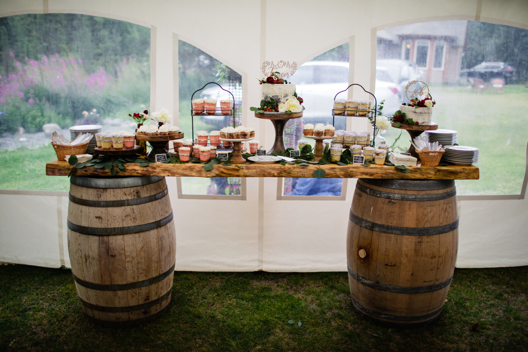 Dessert Bar at wedding.